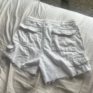 Y2k white true religion shorts
